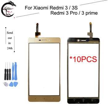

10PCS Touch Panel For Xiaomi Redmi 3S 3 S Digitizer Screen Glass Touch With Flex Cable Sensor Touch Redmi 3 /3S/ 3 pro / 3 prime