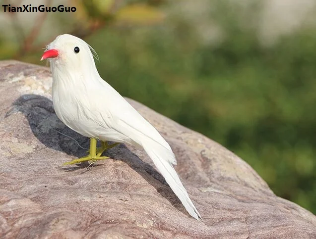 simulation bird hard model polyethylene&ampfeathers white about 12cm handicraft home garden decoration gift s1061 | Игрушки и хобби