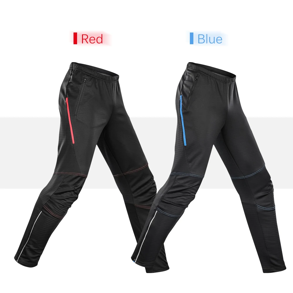 Мужские велосипедные штаны Lixada, теплые флисовые велосипедные штаны для мужчин, ветрозащитные зимние штаны для езды на велосипеде, бега, спортивные штаны, брюки