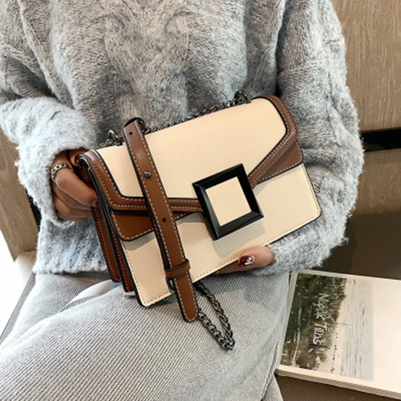 

2019 four seasons new wave Korean version of the wild Messenger bag chain simple fashion single shoulder small square bag
