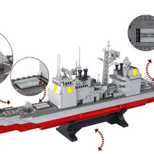 Военная подводная лодка наборы корабль лодка Aircrafted Перевозчик военный корабль строительные Конструкторы Кирпичи Детские игрушки