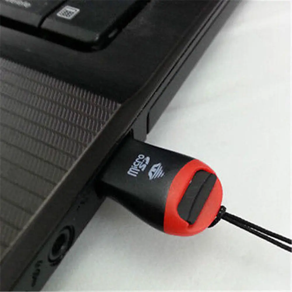 Best Price USB 2.0 Micro SD SDHC TF Flash Memory Card Reader Mini Adapter For Laptop 0.35