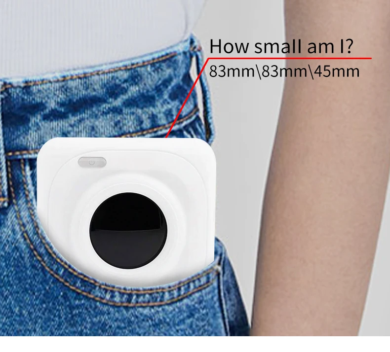 Paperang mini impressora térmica bluetooth portátil fotos
