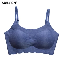 MAIJION Женский Регулируемый мягкий спортивный бюстгальтер, ударопрочный пуш-ап для бега бюстгальтеры для йоги, бесшовное Спортивное нижнее белье спортивные топы жилет