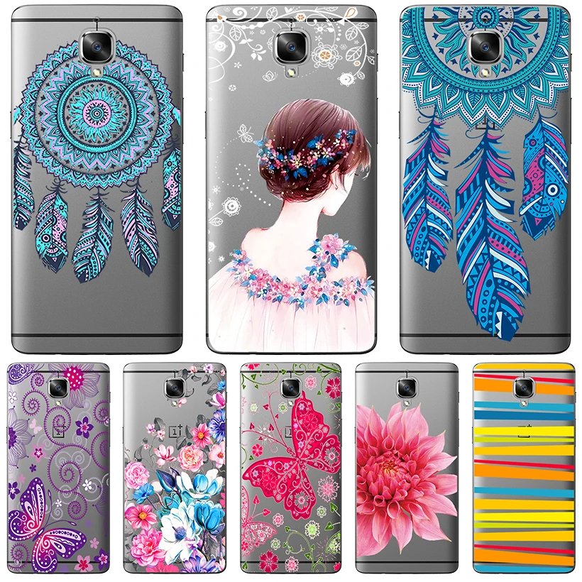 

Phone Cases For One Plus 6 53 5T Case For Oneplus 3 5 5T ONEPLUS 6 Oneplus5T Cover Transparent Painted Silicone Soft TPU Bumper