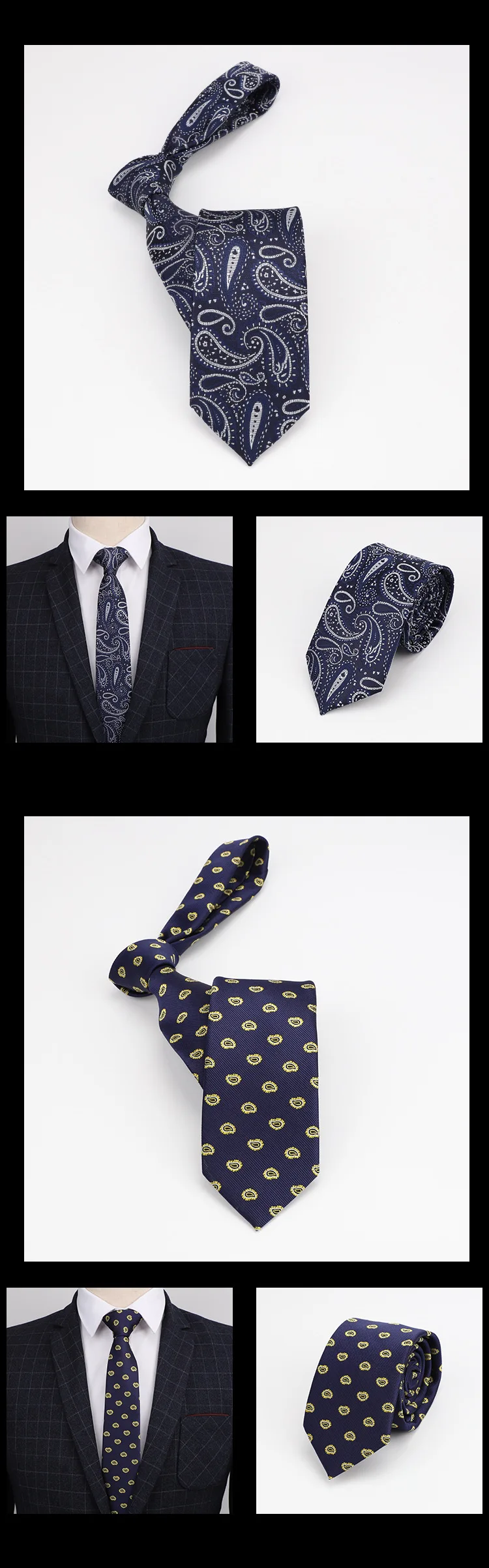 Популярный Галстук с узором "огурцы" для мужчин 100% шелковые галстуки дизайнерские модные мужские галстуки 8 см темно-синие и красные