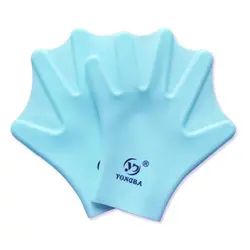 1 пара плавательные ласты для рук полный палец взрослые дети плавание тренировочное весло перчатки силиконовые дайвинг серфинг