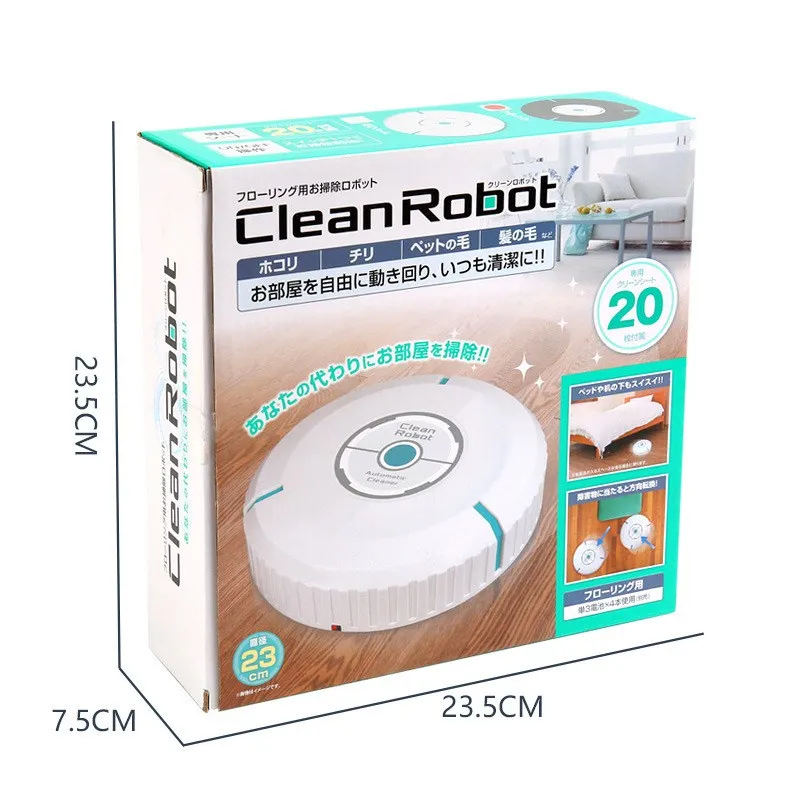 Home Auto Cleaner Robot Microfiber Smart Robotic Mop Floor Dust Sweeper Vacuum Cleaner Automatically  Household Cleaning Tool (2)