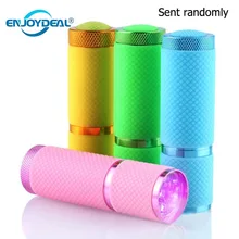 Мини 9 светодиодный фонарик Сушилка для ногтей отверждаемый гель лампа фонарик Фонарь для УФ-гель для ногтей сушилка Многофункциональный 395nm AAA батарея