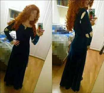 

New Princess Merida Adult Costume Brave Merida Cosplay Dress Party Halloween for Female Costumes Custom Plus Size