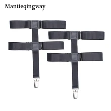 Mantieqingway женские чулки подвязки держатели подвязки регулируемые эластичные подвязки ремень с подтяжками черные рубашки ремень с подтяжками