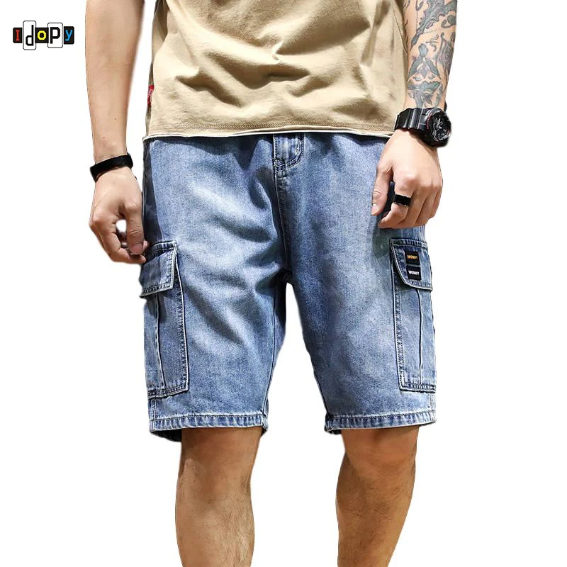 biker jeans shorts