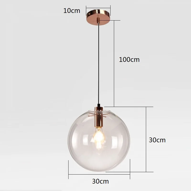 Стекло кулон свет бар подвесной светильник в металлическом каркасе Кухня Одиночная лампа отель современные светильники Спальня исследование офисная потолочная лампа лампочка включает в себя