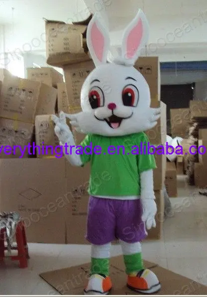Hot sale 2014 Cartoon Character lovely RABBIT Adult Mascot Costume ...