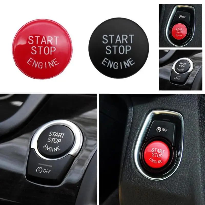 1Pcs Start Stop Engine Push Button Cover Ignition Switch Cover for BMW