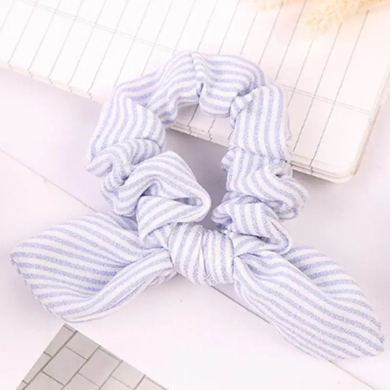 light blue 1 шт. Для женщин летние полосатые повязки на голову, обтянутая тканью; резинка для волос ленты для волос приспособление для укладки волос в узлы оплёточный станок аксессуары головные повязки - Цвет: light blue