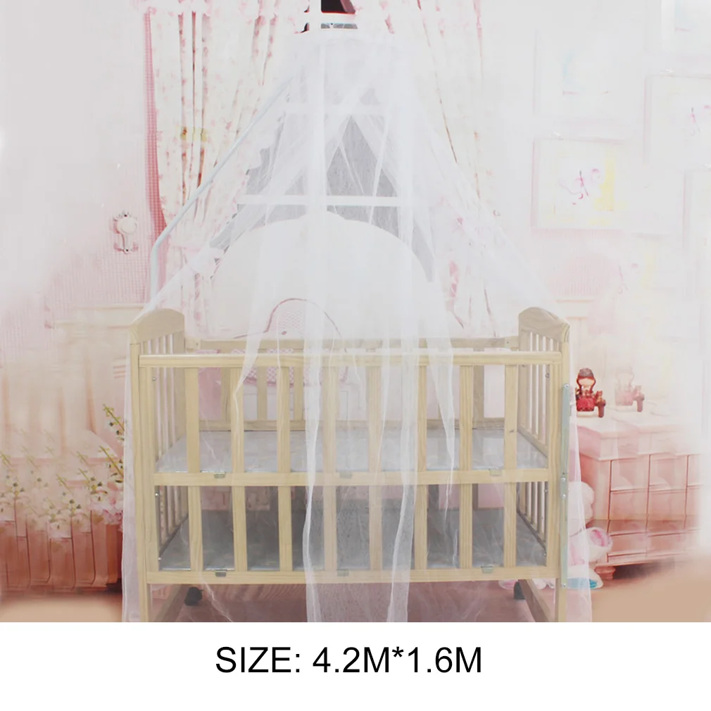 Летняя Детская Колыбелька москитная сетка портативный размер Круглый малыш ребенок противомоскитная для кровати сетка висячий купол штора-сетка