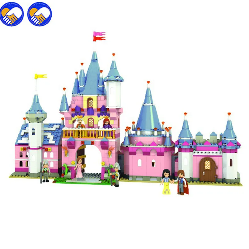 A zabawki sen 900 sztuk 5006 W zamku Śnieżka a księcia pałac edukacyjne Montażu bloki zabawki dziewczyny prezent