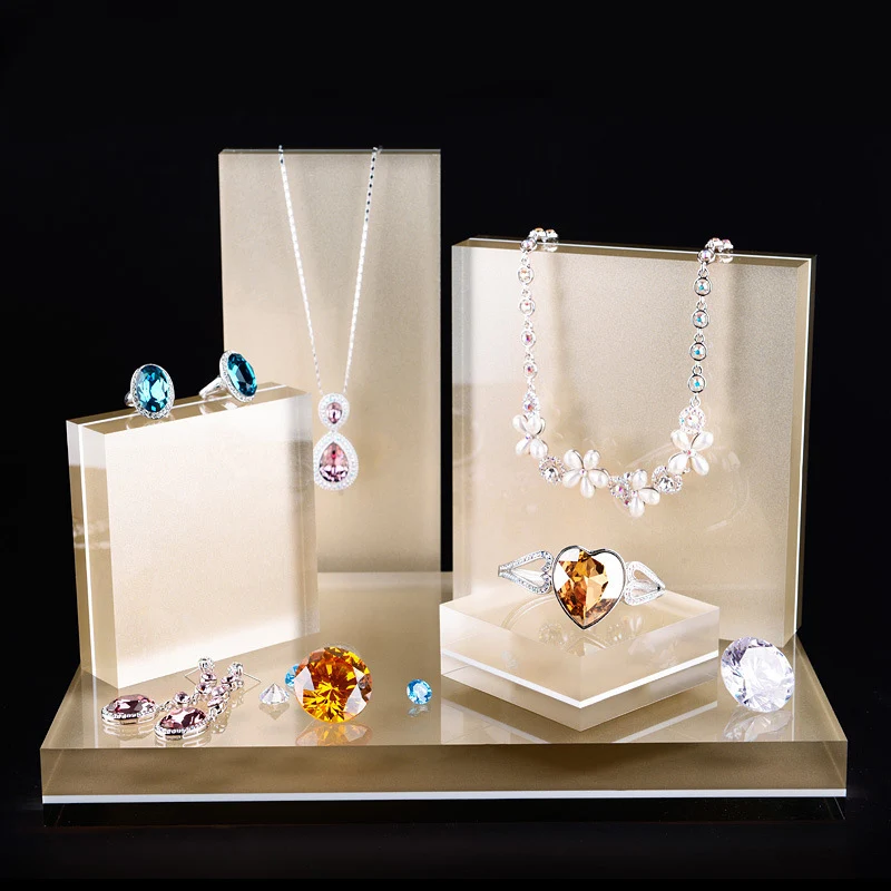 Acrylic Jewelry Set Display Shelf Necklace Ring Earing Stand Watch Holder Organizer Jewellery Exhibition Shop Window Showcase In Packaging Acrylic Jewelry Set Display Shelf Necklace Ring Earing Stand Watch Holder Organizer Jewellery Exhibition Shop Window Showcase In Packaging