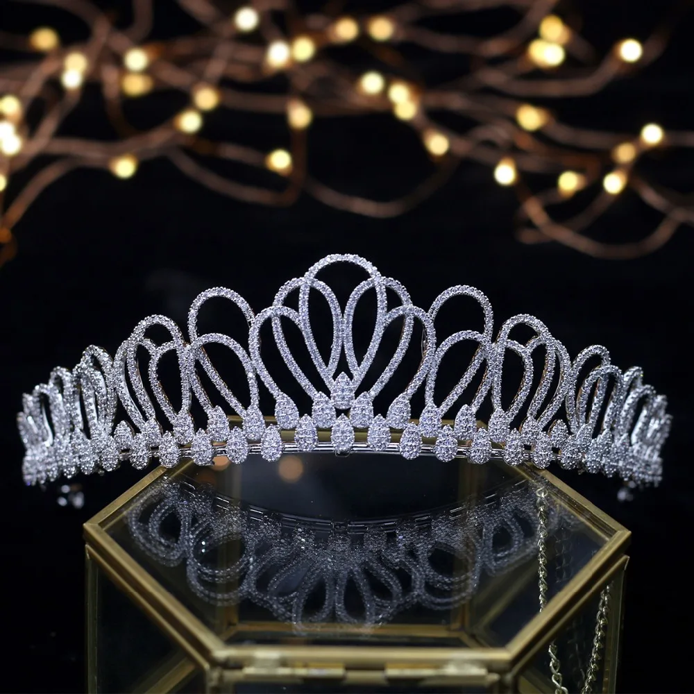 Asnora циркониевые кристаллы coroa de noiva свадебные диадемы свадебные короны аксессуары для волос tiara nupcial