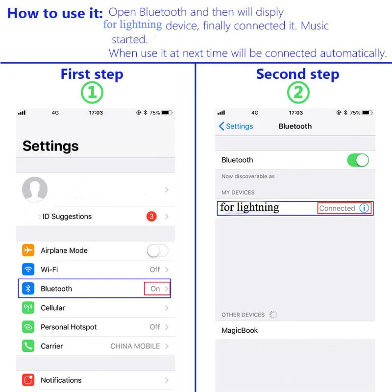 Адаптер для наушников Lightning 3 5 мм с Bluetooth аудио конвертером звонков iPhone 6 6S 7 8 plus X XS