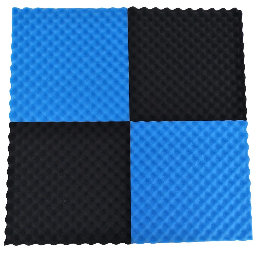 

New Sponge Soundproof Wall Sticker 1PC 50x50x2cm Acoustic Foam Panel Sound Stop Absorption Sponge Studio KTV Soundproof Feb25#30