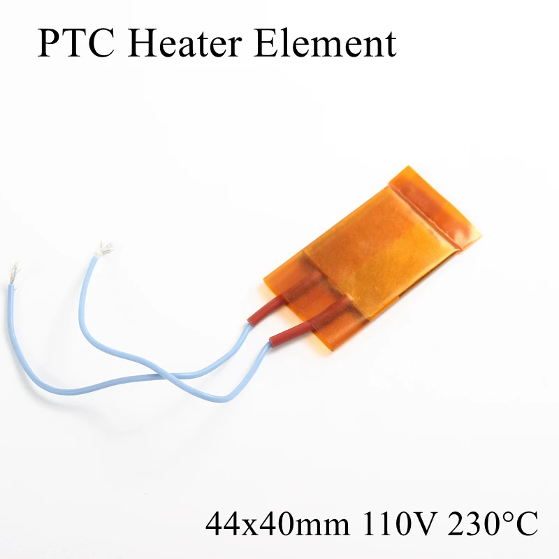 1 шт. 44x40 мм 110 в 230 градусов Цельсия PTC нагревательный элемент постоянный термостат изолированный термистор керамическая нагревательная пластина чип