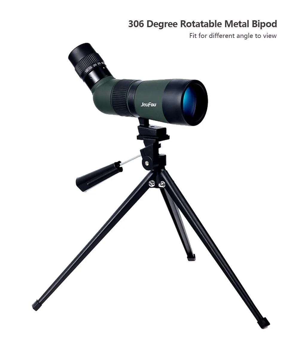 JouFou 10-30X50 Zoom Monocular HD Spotting Scope Waterproof Shooting Optical wide-angle design Birdwatching Telescope (8)