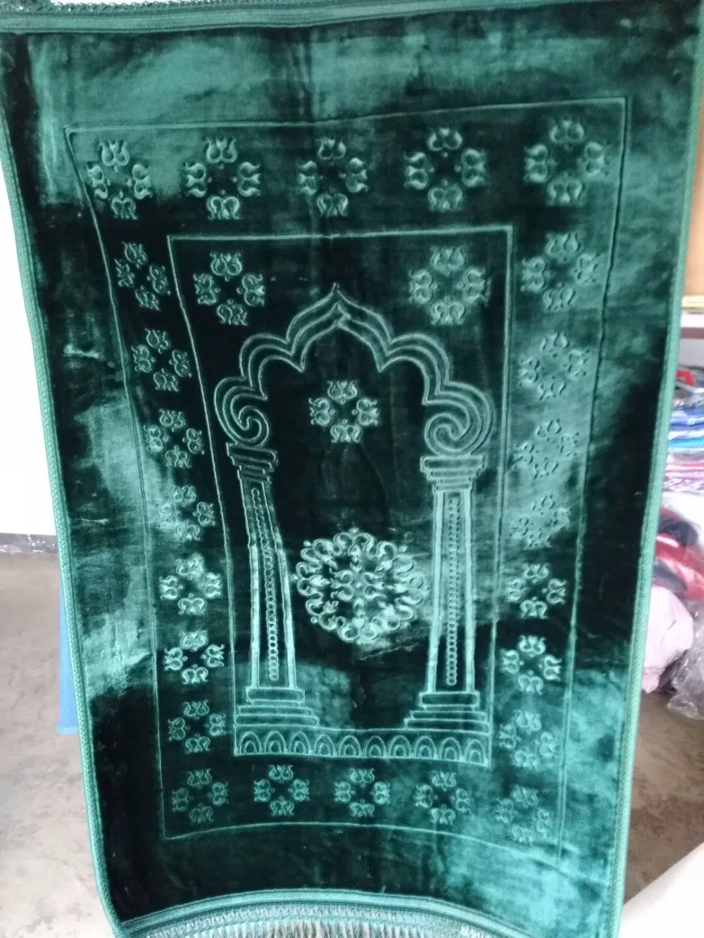 Большой 80*125 см утолщенный мягкий фланелевый молитвенный плед MashaAllah путешествия Исламская мусульманская молитва коврик/ковер случайный узор