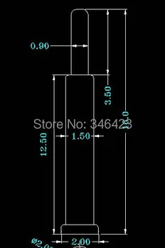 

Tangda pogo pin connector 16mm length of copper Gold-plated Free Shipping