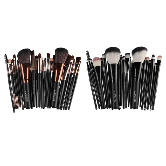 22pcs Woman's Beauty Makeup Brushes Eyebrow Eyeshadow Loose Powder Contour Blush Brush Cosmetic Make Up Tool Makeup Accessories 3