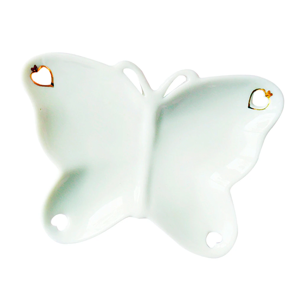 Cute Ceramic Butterfly Women Girls Ashtray Outdoors and Indoors Ash Tray, Desktop Smoke Ash Tray for Home Office Decoration 