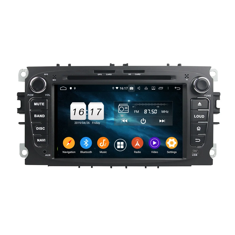 

Android 9.0 CAR DVD Player for Ford Mondeo Tourneo Transit S-max Focus GPS navigation Car multimedia player 4+32G