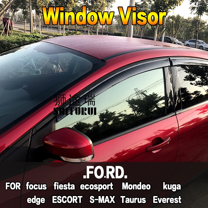 Оконный козырек SHITURUI дефлектор от солнца и дождя защита для FORD focus fiesta Mondeo ecosport kuga