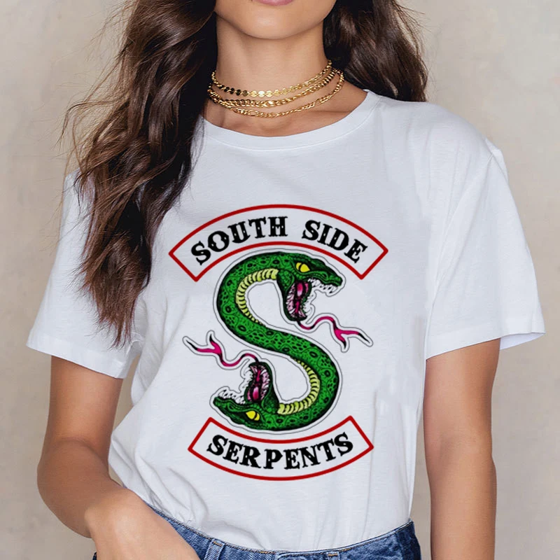 Riverdale Southside T قميص النساء 90 s الجانب الجنوبي الحيات تي شيرت تقليدي المتناثرة Ullzang التي شيرت الأفعى طباعة أعلى المحملات الإناث Riverdale Southside T قميص النساء 90 s الجانب الجنوبي الحيات تي شيرت تقليدي المتناثرة Ullzang التي شيرت الأفعى طباعة أعلى المحملات الإناث