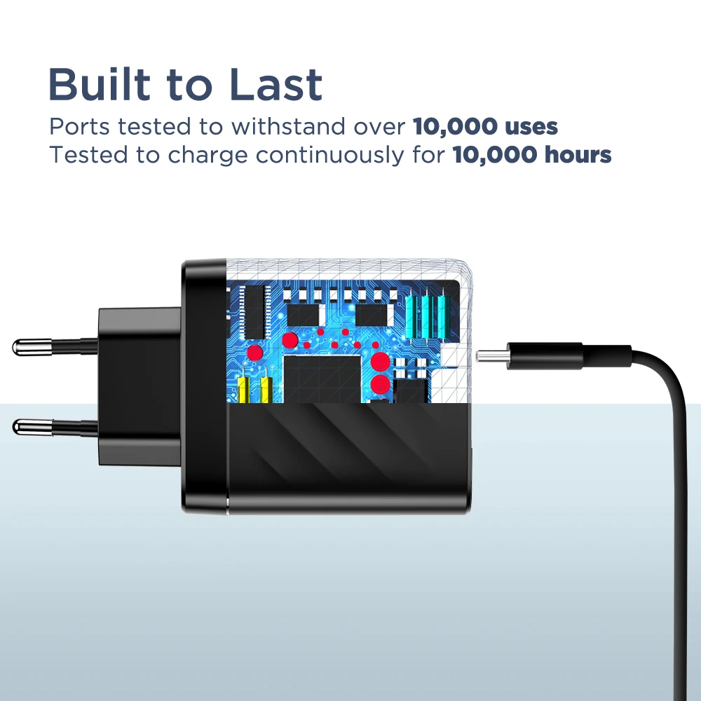 ESR USB C PD зарядное устройство 36 Вт с двумя портами портативное Компактное зарядное устройство для iPhone X/XS/XR/XS Max iPad Pro