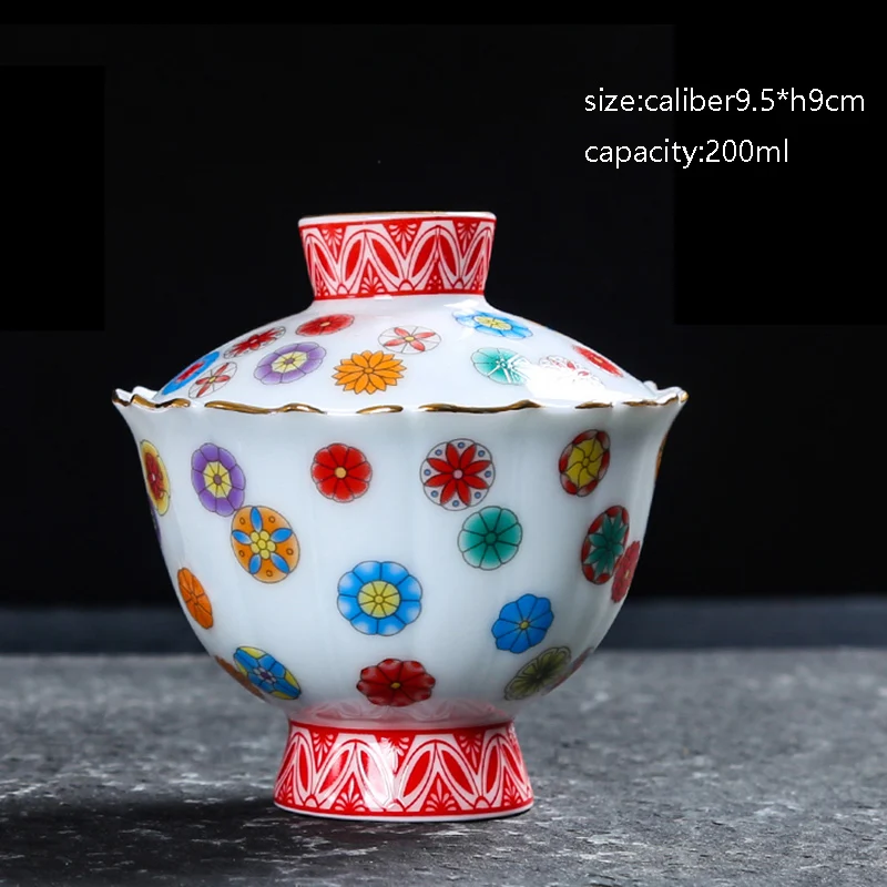 Цзиндэчжэнь Керамика синий и белый фарфор Винтаж Gaiwan с крышкой комплект Творческий золото высокой Средства ухода за кожей стоп Чай горшок домой Посуда для напитков Чай чайник - Цвет: S