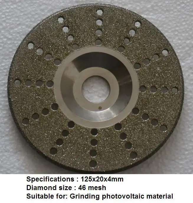 Покрытие алмазный диск для измельчения фотоэлектрических материала высокой точной по хорошей цене и быстрая доставка