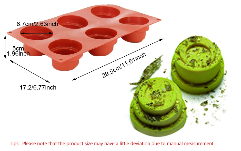6 полости спиральная башня в форме 3D силиконовая форма для торта инструменты для выпечки пудинг мусс Форма 3D десертные формы инструменты для выпечки