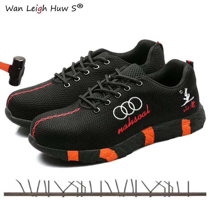 

Steel Toe Safety Shoes Men Women Breathable Mesh Industrial & Construction Puncture Proof Work Boots Shoes Protective Footwear