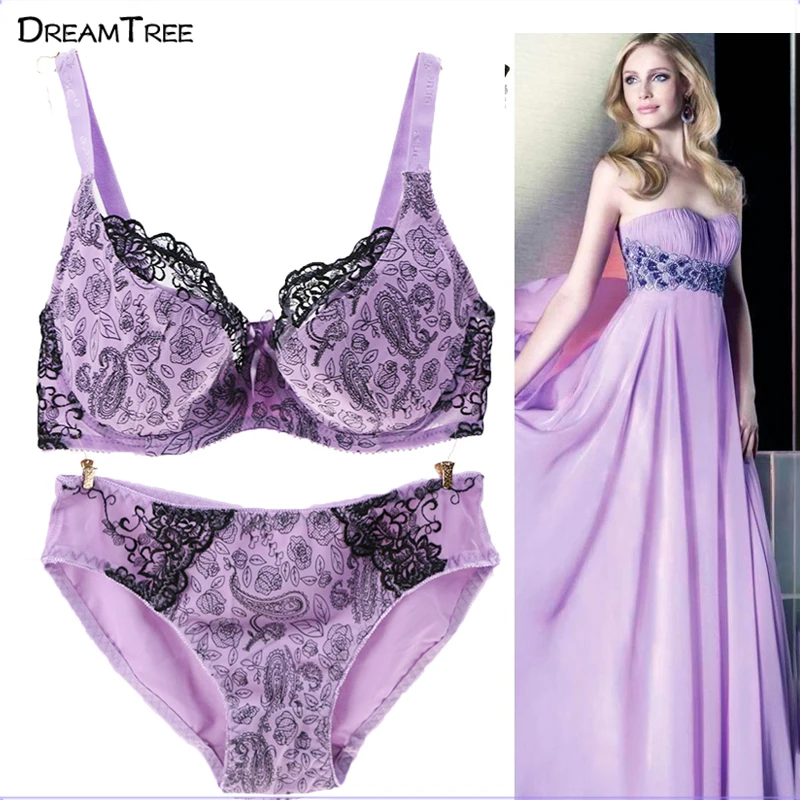 Dream Tree Bra And Panty Sets Plus Size Hot Sexy Xxx Bra Panty Spandex 