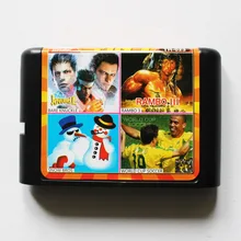 Новое поступление 4-в-1 sega 16 бит MD карточная игра для sega 16bit Game Player