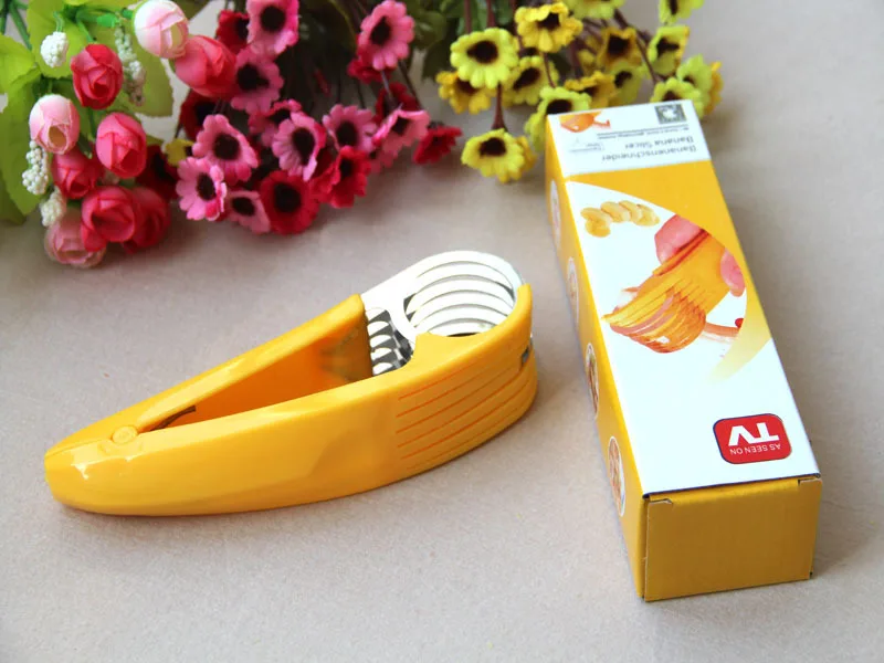1538 Высокое качество 304 лезвие слайсер для банана экологическая резка банан фрукты нож банан резки