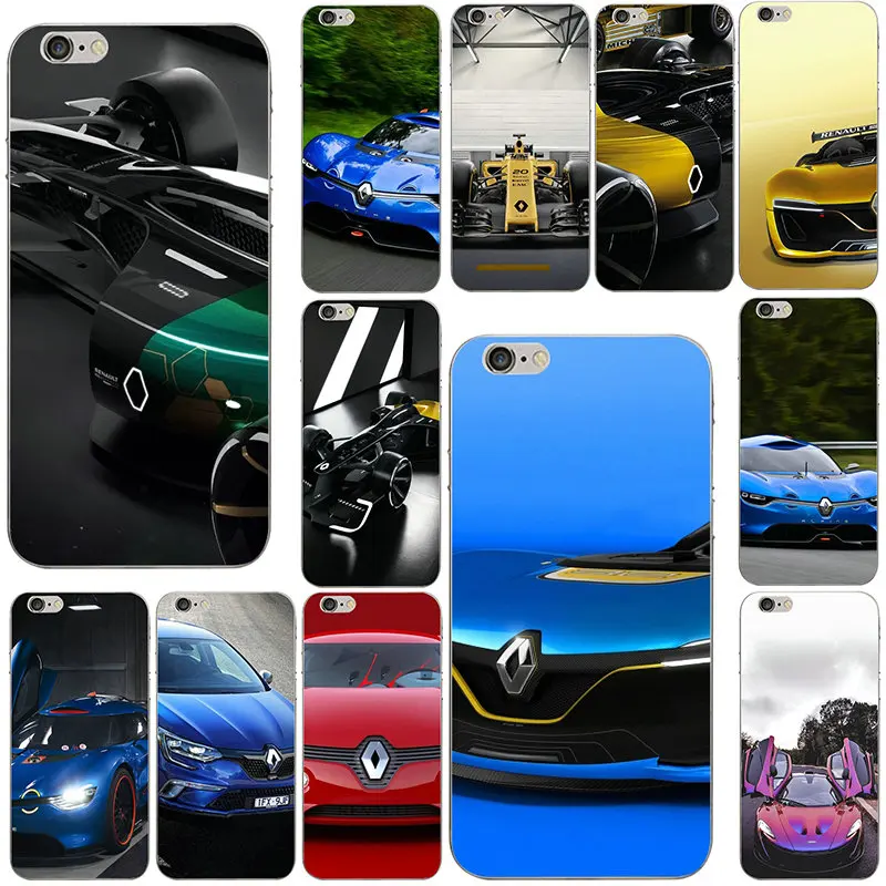 

Renault Concept Car Logo Coque Shell Soft TPU Silicone Moible Phone Cases for iphone 7 6S 6 8 Plus 5 5S 5C SE X XR XS Max 4 4S