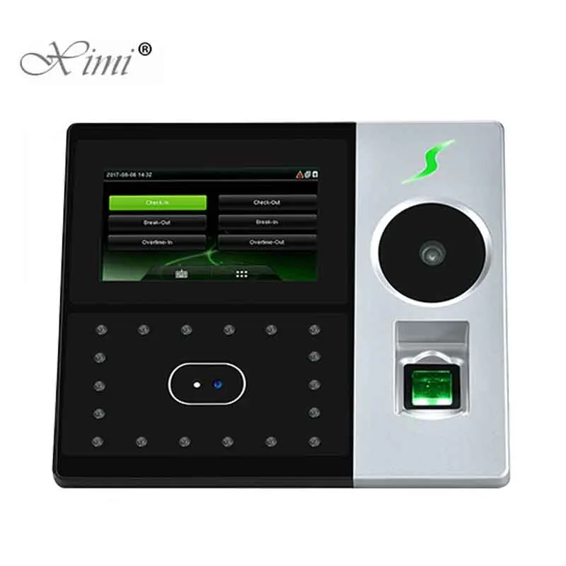 Pface202 Biometric Palm+Face+Fingerprint Time Attendance And Access Control System With Backup Battery Iface702-P Time Recorder