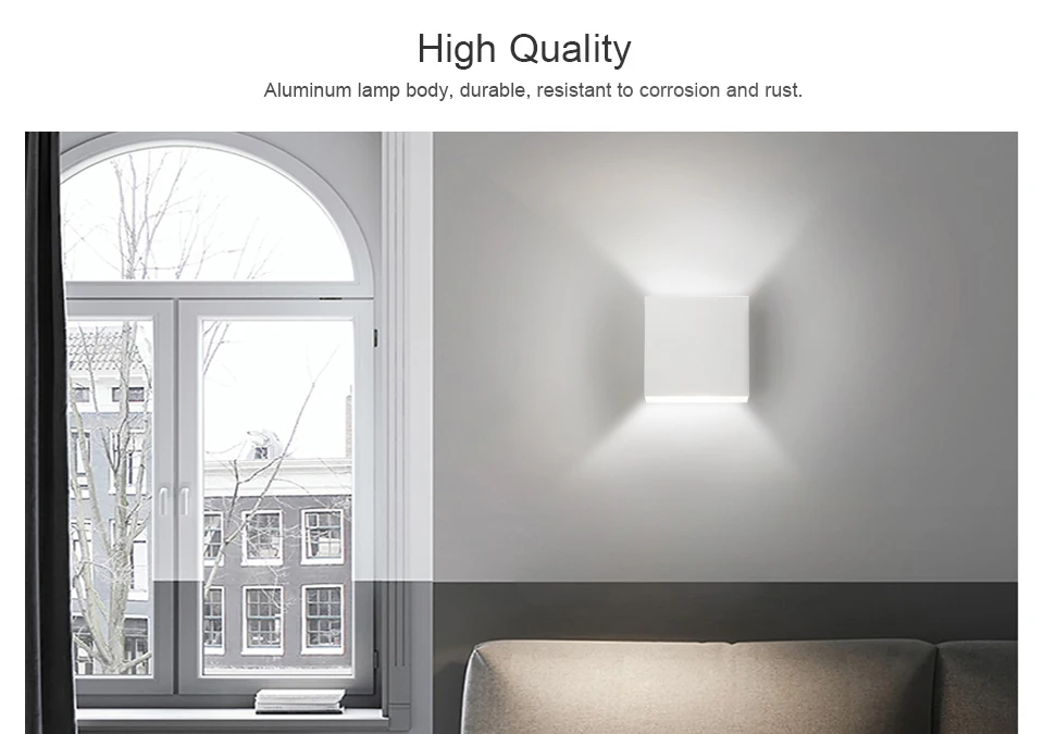 EeeToo Bedroom Wall Night Light Lamp 7W COB Chip LED Night Light Children Indoor Lighting AC 90-265V White Night Lamp for Home (6)