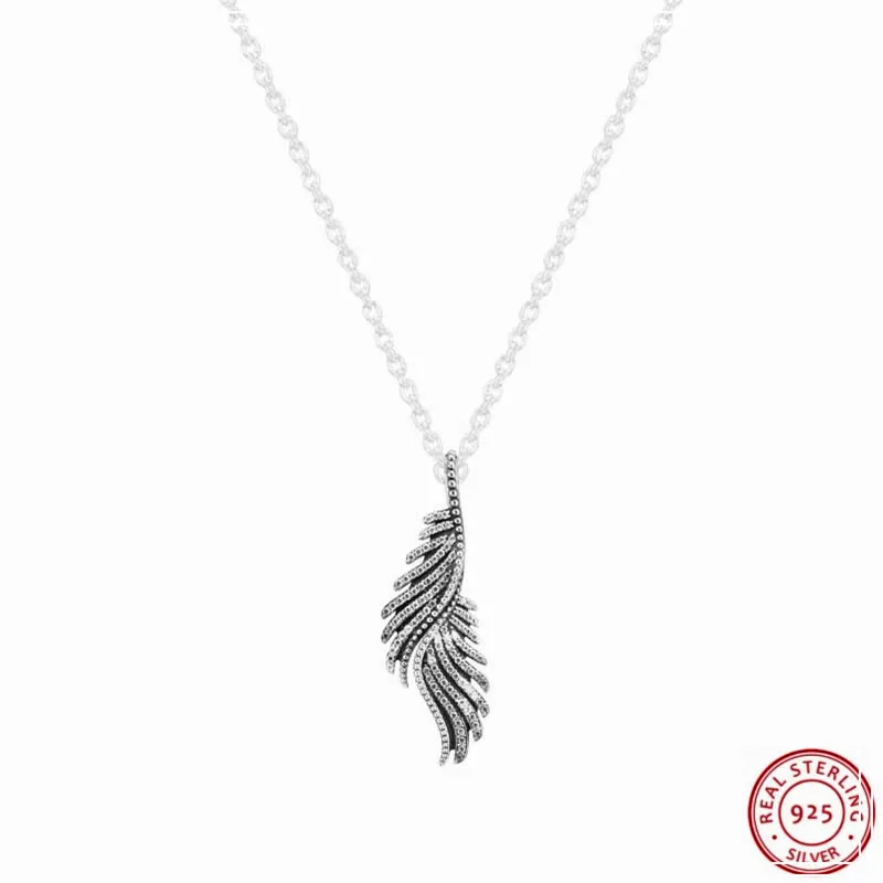 Popular 925 Sterling Silver Clear CZ Majestic Phoenix Wing Feathers