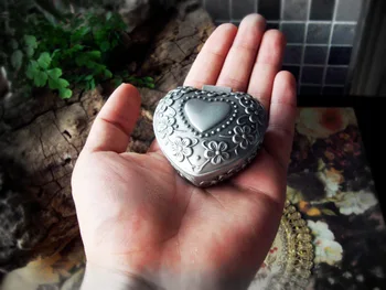 

Silicone Mold Soap Molds Princess Jewelry Box Moulds Heart-shaped Handmade Soaps Mould Aroma Stone Retro European-style Korean