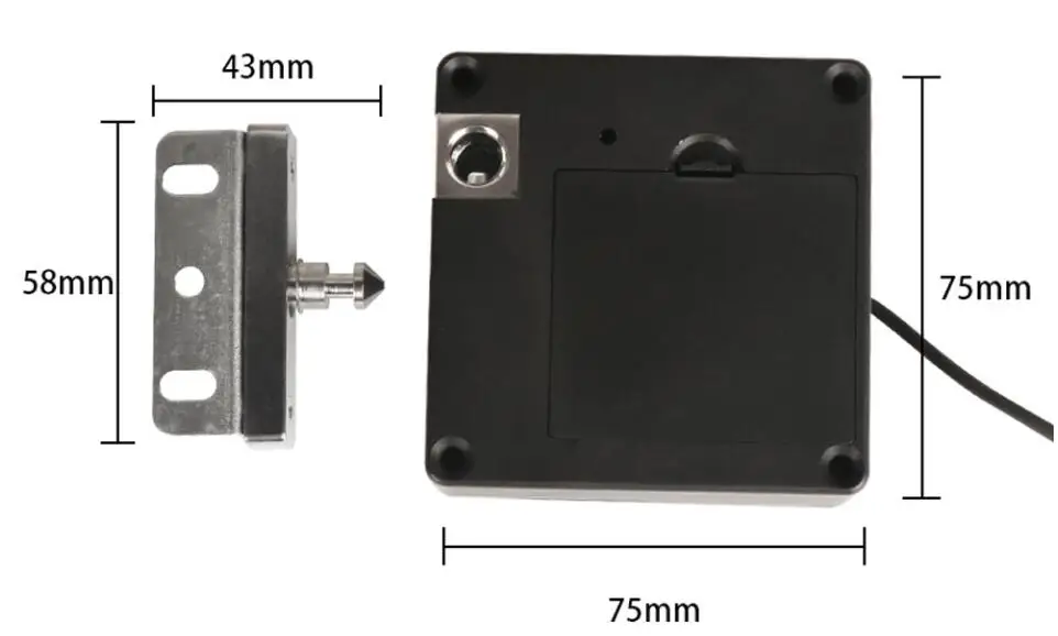 RFID M1 карты ребенка безопасный Невидимый шкафчик ящика замки смарт-карты черный Электронный скрытый Умный Замок Интеллектуальная