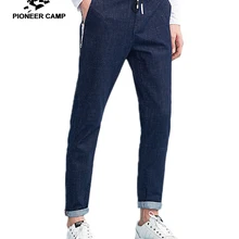 Пионерский лагерь Новые джинсы Штаны Мужская брендовая одежда дизайн лямки модные брюки для мужчин качество джинсы мужской синий ANZ803106